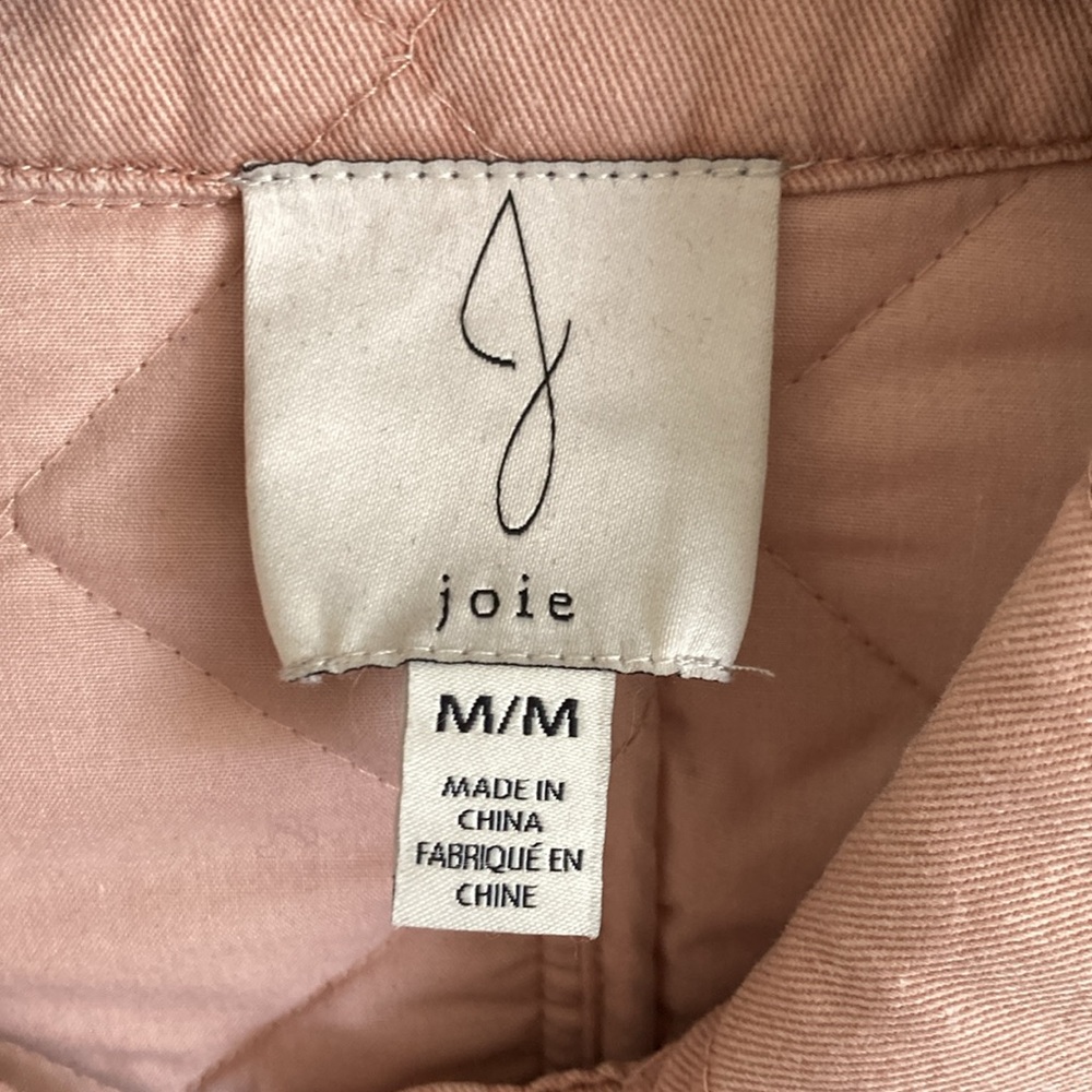 Joie quilted chore coat light pink M - Picture 2 of 7